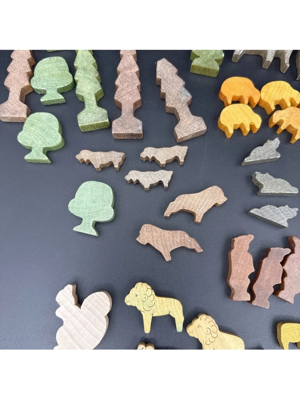 Assorted Wooden Animal & Vehicle Toy Set - Multicolor